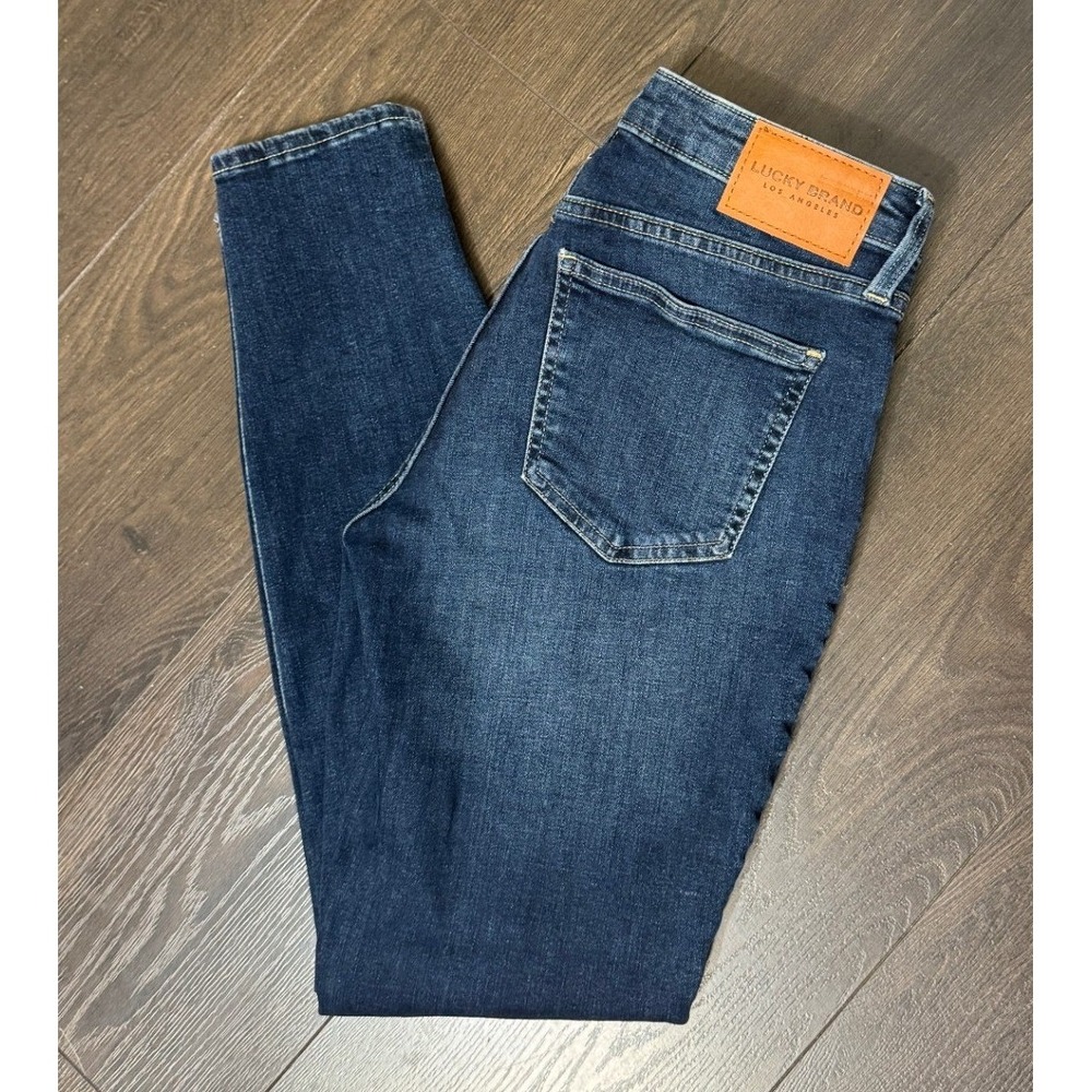 Lucky Brand Lolita Low Rise Skinny Jeans Dark Wash Denim Size 8 29 Classic